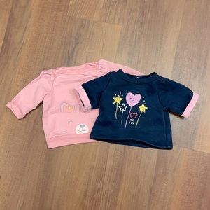 Newborn, long-sleeved shirts